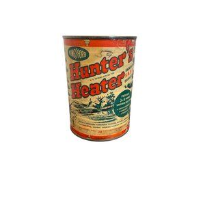 Vintage Kingsford Hunters Heater Smokeless & Odorless Camping Tin Can